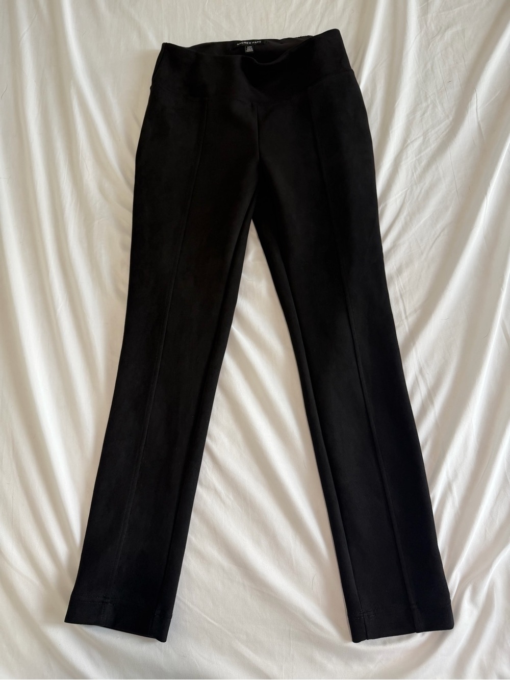 Andrew Marc Black Straight-Leg Ponte Pants